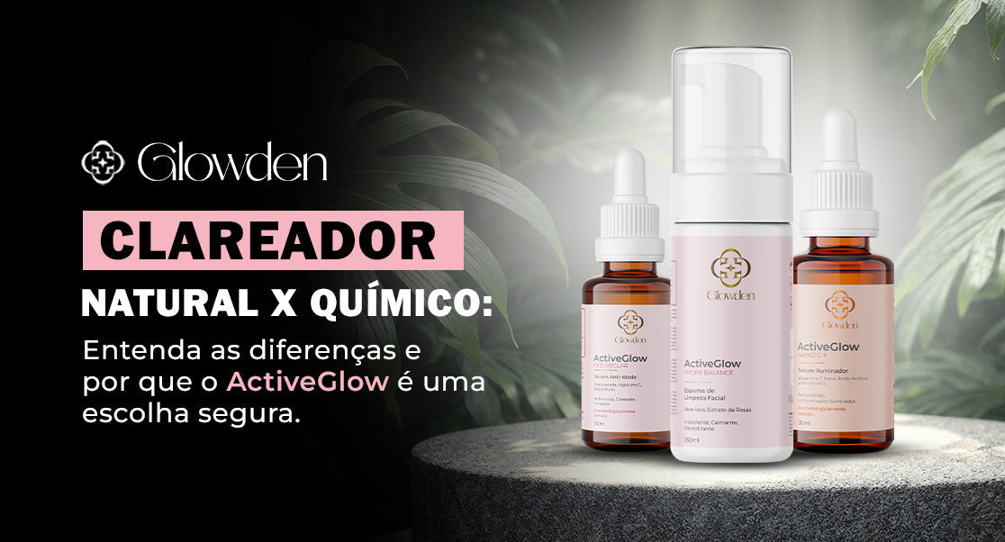 Clareador Natural x Químico: Entenda As Diferenças e Por Que o ActiveGlow é Uma Escolha Segura