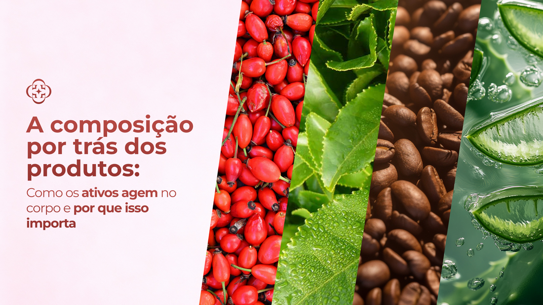 A composição por trás dos produtos: como os ativos agem no corpo e por que isso importa